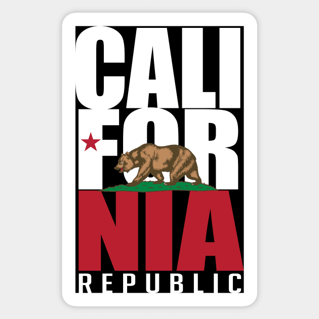 California Republic Design Sticker by Sterling